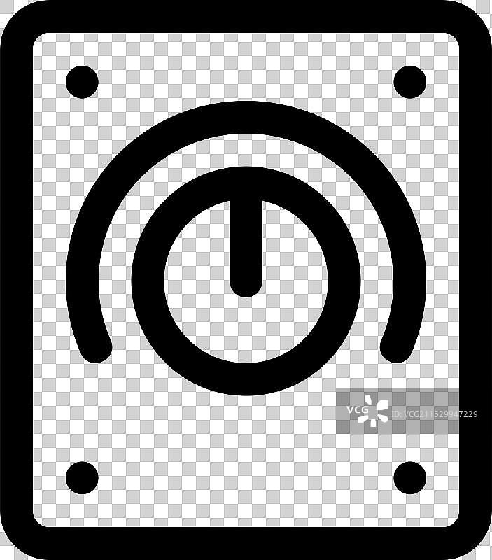 调光器图标，细线条风格设计，独立于背景图片素材