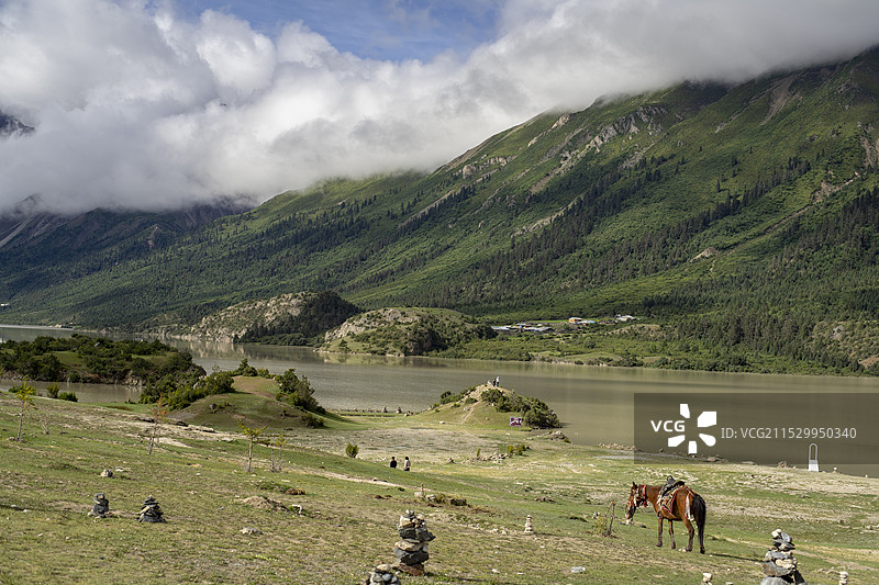 西藏然乌湖图片素材