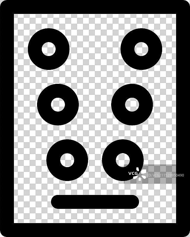 发散卡片图标，细线条风格设计图片素材