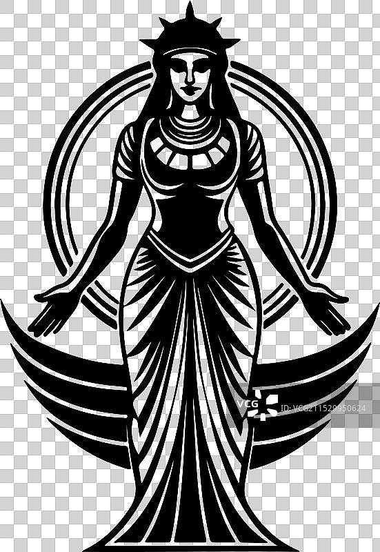 以克利奥帕特拉为主题的标志设计图片素材