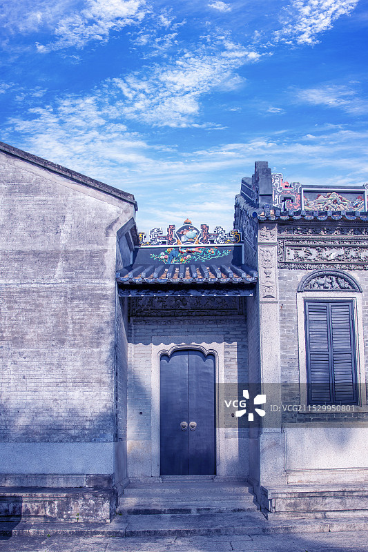 广东省珠海市梅溪牌坊景区陈芳故居图片素材