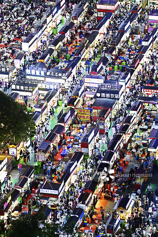 正定夜市图片素材