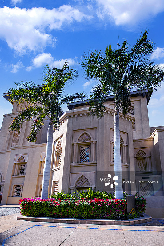 阿联酋迪拜古城皇宫酒店周边商务住宅区图片素材