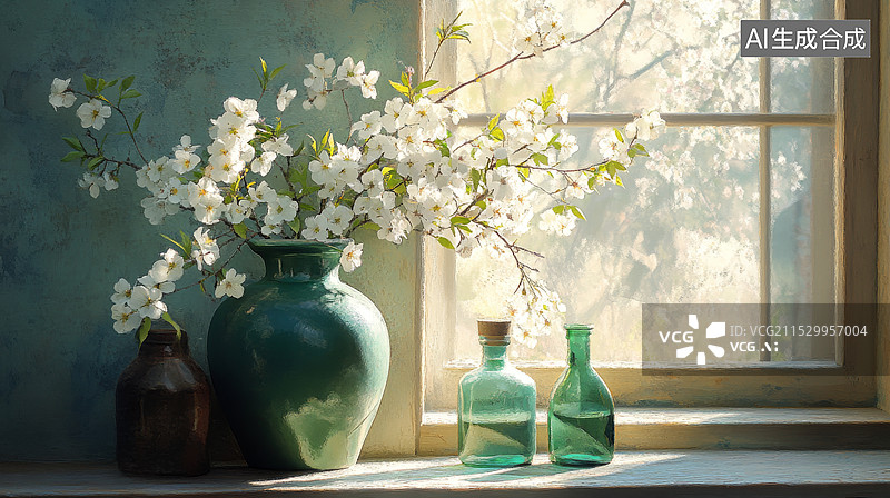 【AI数字艺术】室内艺术花屏图片素材