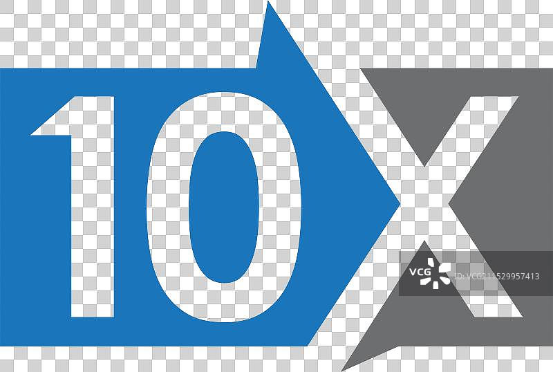10倍标志设计模板图片素材