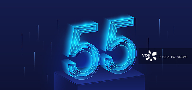 科技数字55图片素材