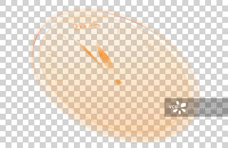 斜着的2025年时钟倒计时图片素材