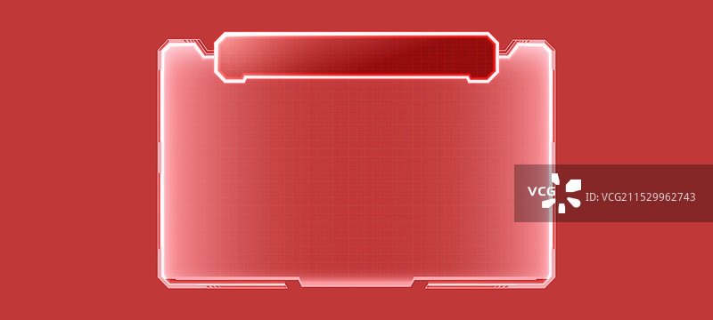 红色未来科技边框图片素材