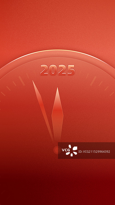 2025年新年倒计时竖版设计图片素材