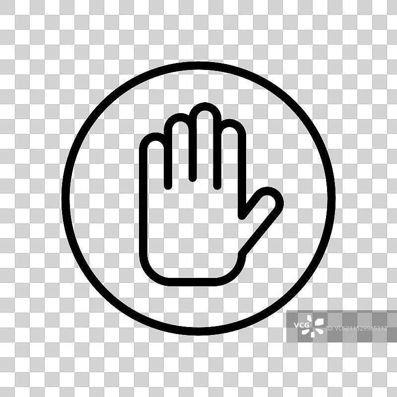 块状图标轮廓风格设计，孤立于白色背景上图片素材