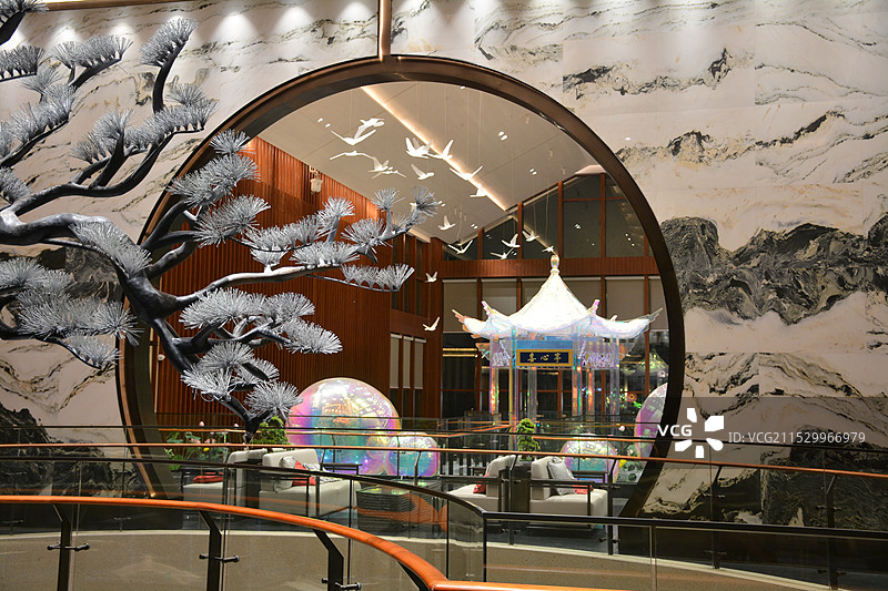 金水台温泉酒店大堂装饰图片素材