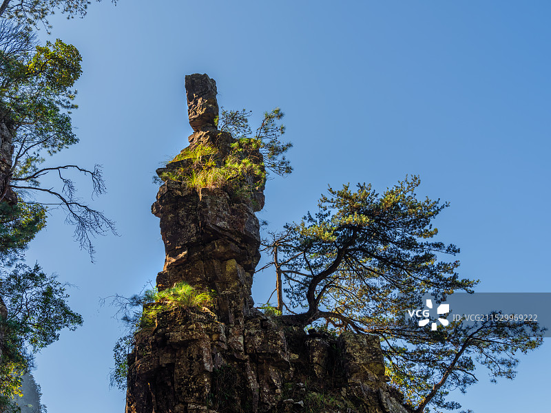 广西来宾金秀盘王界景区将军石景点风光图片素材