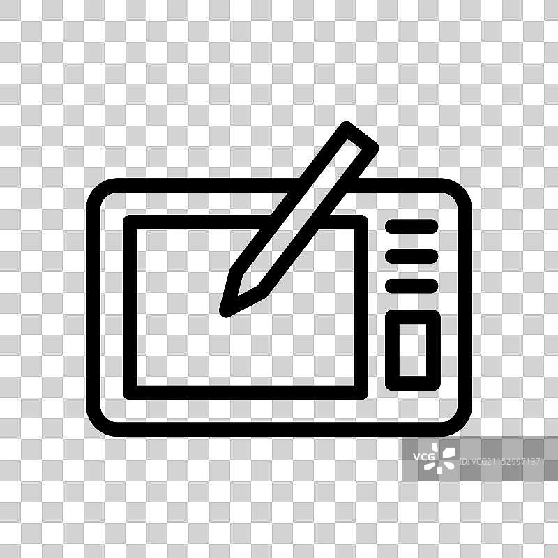 白色背景上的iPad图标设计图片素材