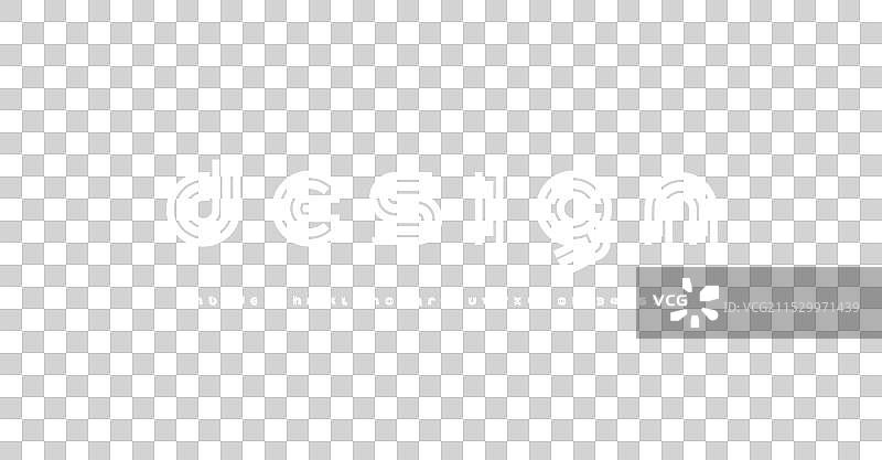 现代条纹字体时尚字母表图片素材
