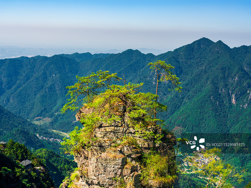广西来宾金秀盘王界景区大瑶山风光图片素材