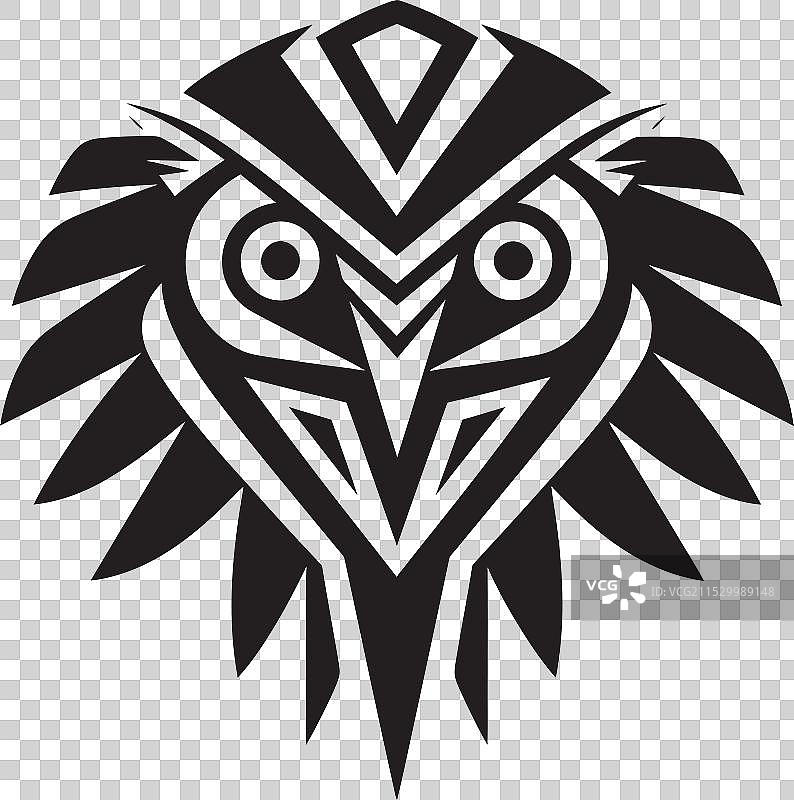 雄伟的猎手黑鹰象征空中飞翔图片素材