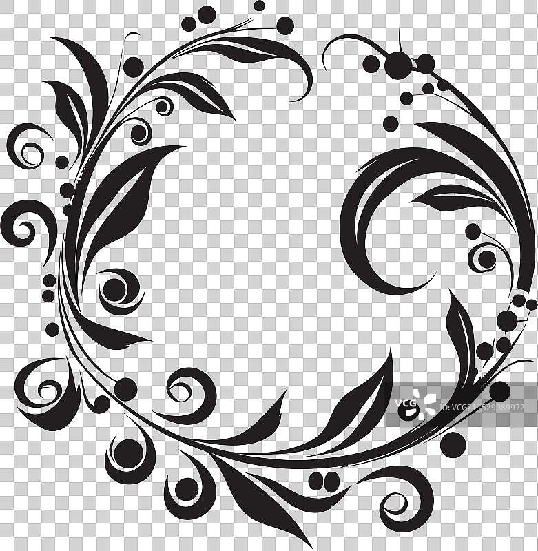 黑曜石脚本，深色字体，装饰有机元素图片素材