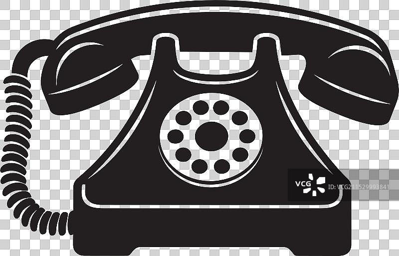 复古话务员动态拨号电话标志图片素材