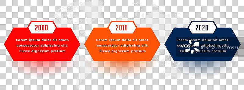 三步信息图时间线图表模板图片素材