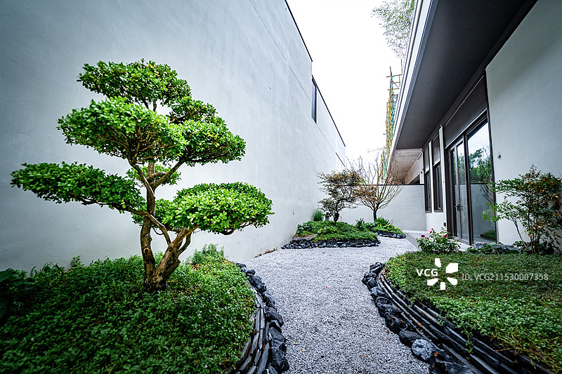 别墅庭院图片素材