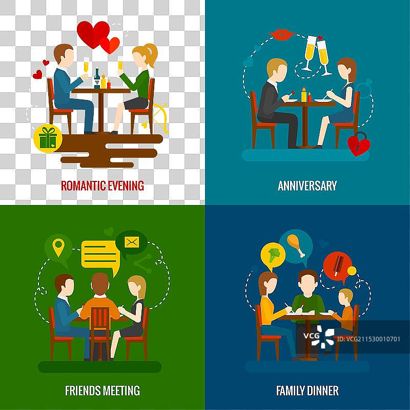 餐厅里的顾客们图片素材