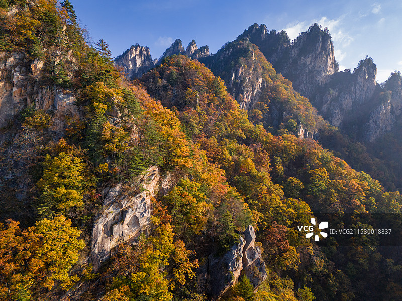 南阳老界岭秋景风光图片素材
