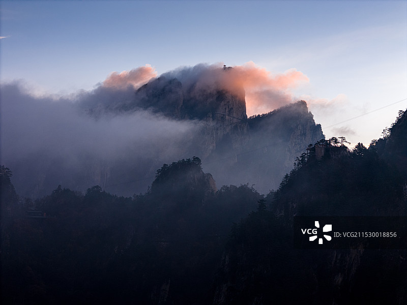南阳老界岭秋景风光图片素材