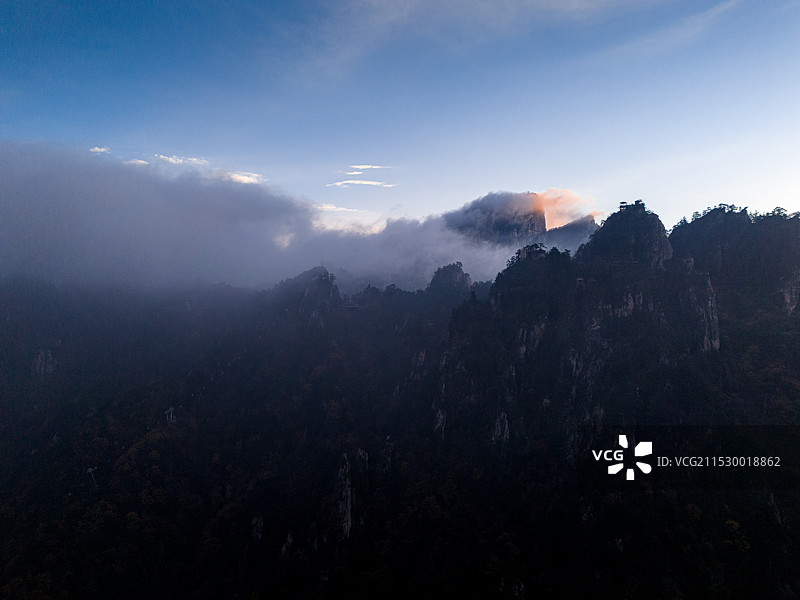 南阳老界岭秋景风光图片素材