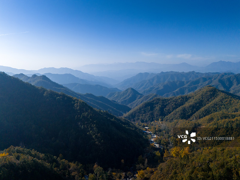 南阳老界岭秋景风光图片素材
