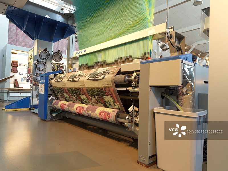 工厂设备生产线纺织机图片素材