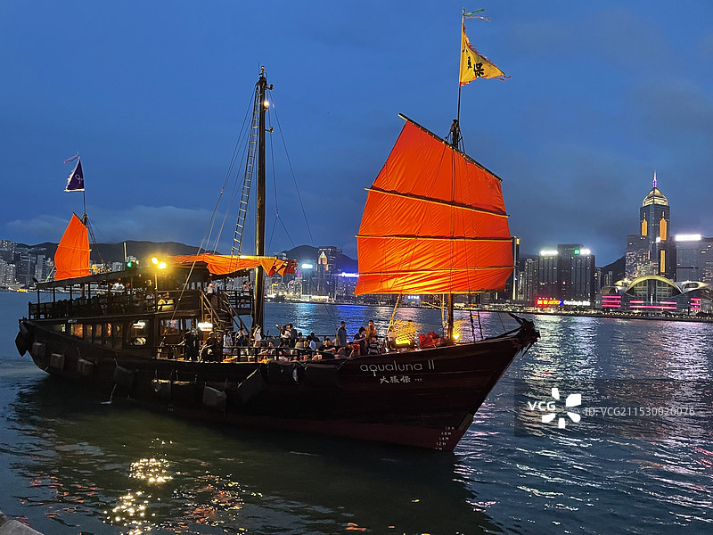 维多利亚港 船图片素材