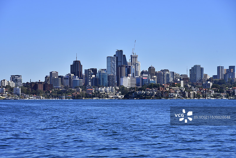 澳大利亚悉尼市中心城市风光海景蓝天建筑图片素材