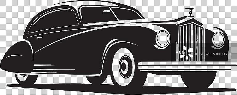 经典徽章复古汽车标志怀旧图片素材