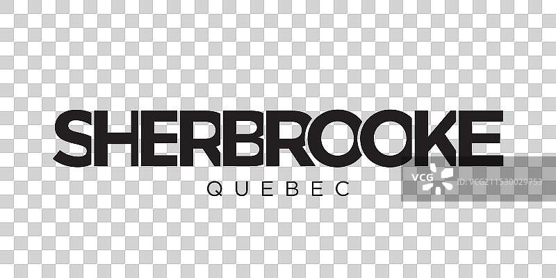 加拿大徽章中的舍布鲁克设计图片素材