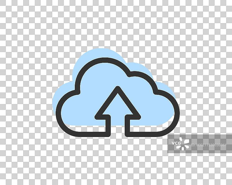 云存储和数据传输图标计算图片素材