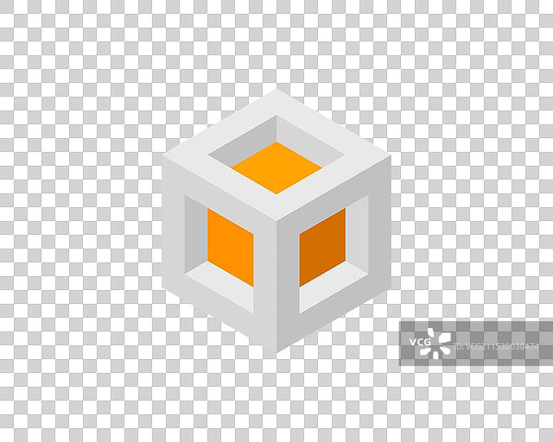 立方体标志几何设计盒子商标公司图片素材