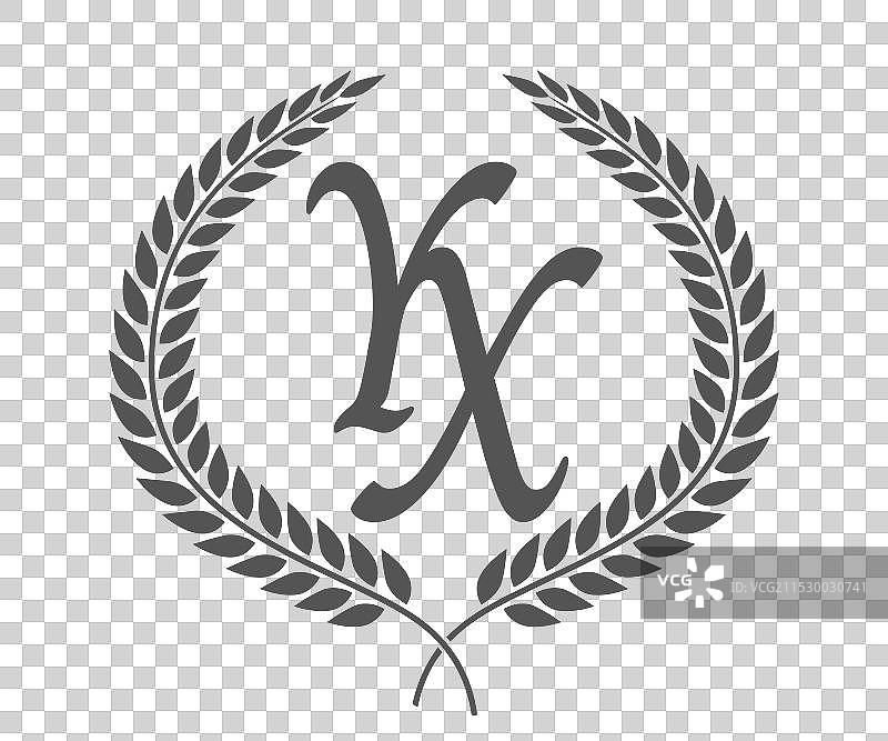 字母Y和X的YX字母组合标志设计图片素材