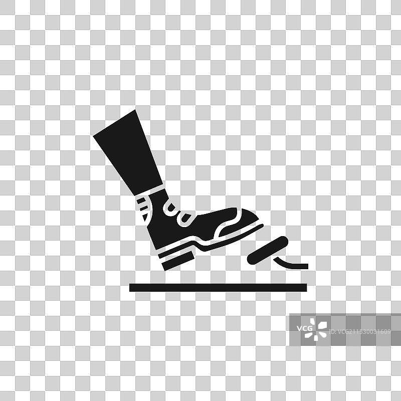 汽车踏板线条图标，背景为白色图片素材