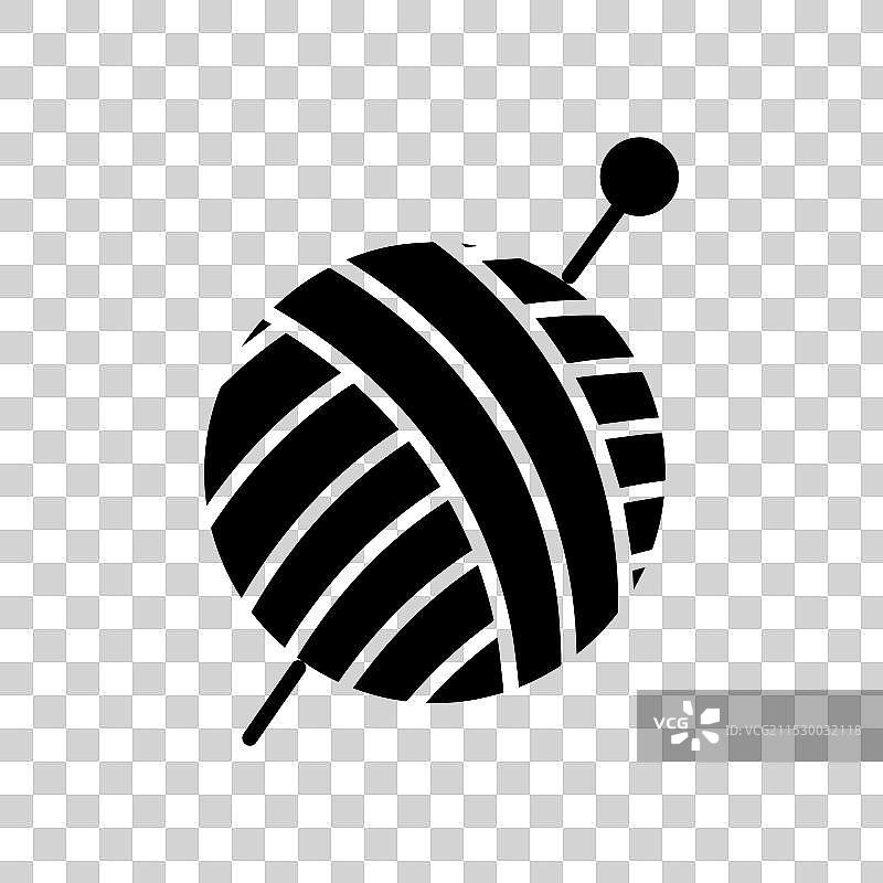 钩针图标，背景为白色图片素材