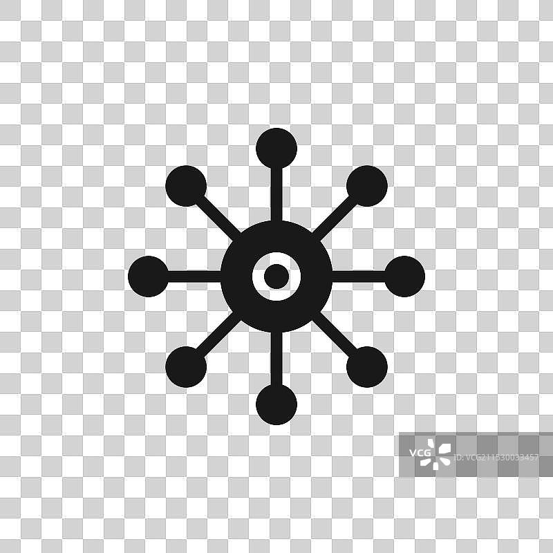 多通道线条图标，背景为白色图片素材