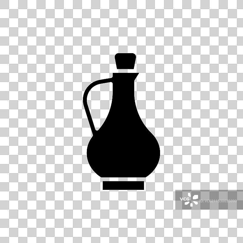 醋的线条图标，背景为白色图片素材