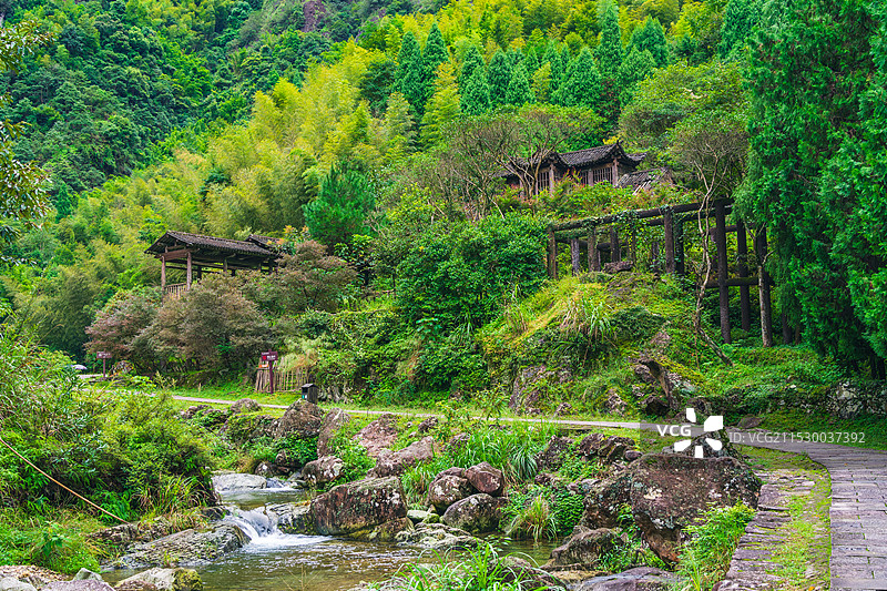 温州乐清雁荡山显胜门风景区图片素材