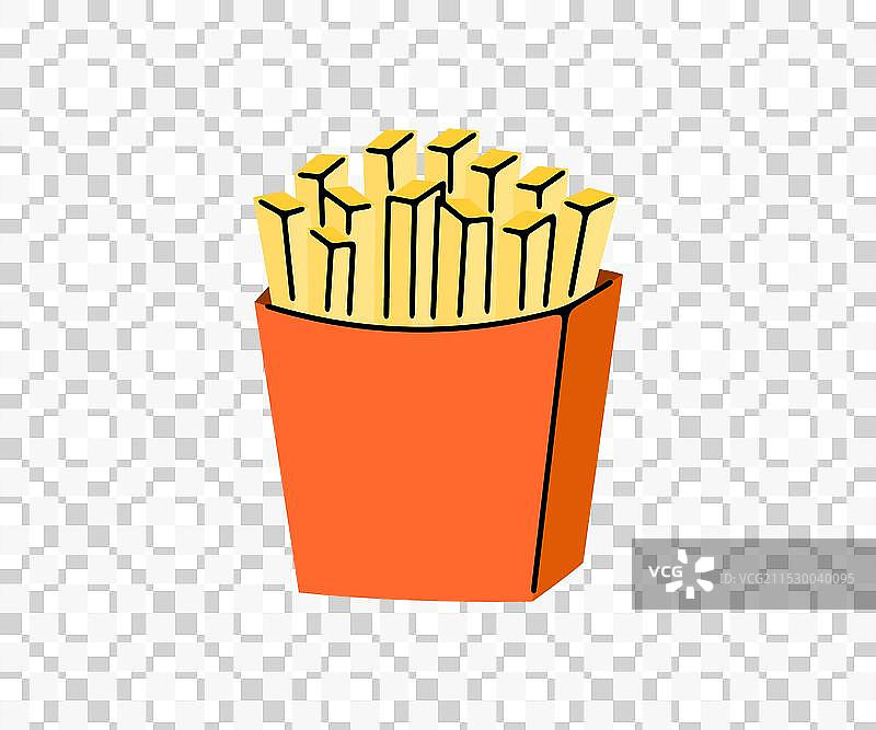 盒装薯条和土豆片图片素材