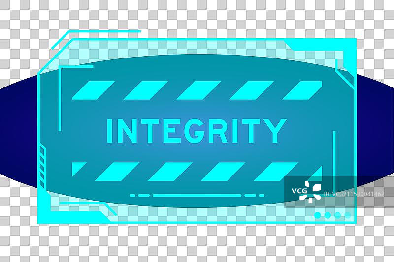 未来感的蓝色HUD横幅图片素材