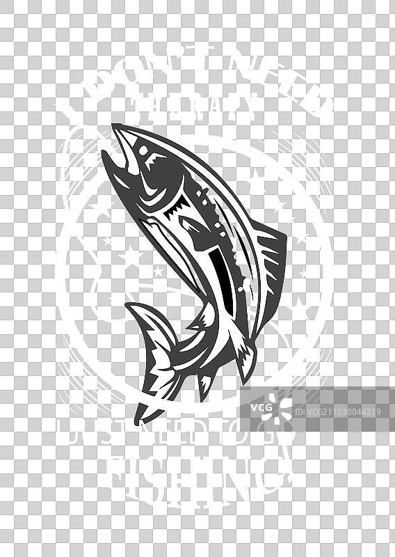 钓鱼T恤设计图片素材