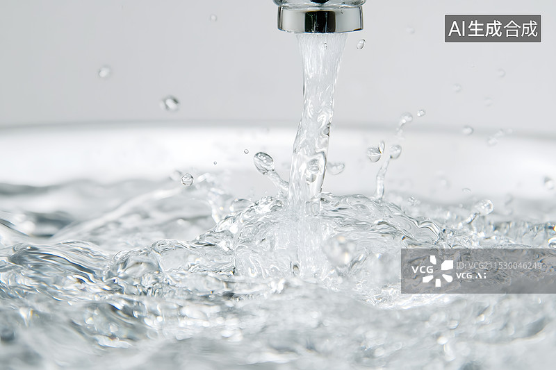 【AI数字艺术】AIGC：水流溅起的水花图片素材