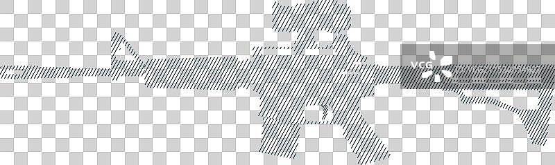 冲锋枪充电器枪管武器枪托条纹图片素材