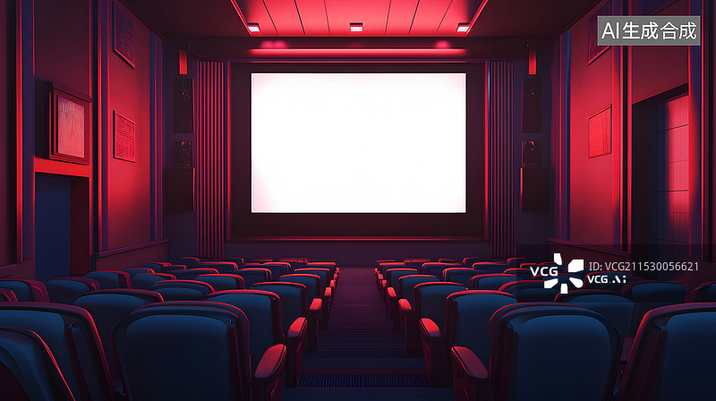【AI数字艺术】电影院/剧院场景图片素材