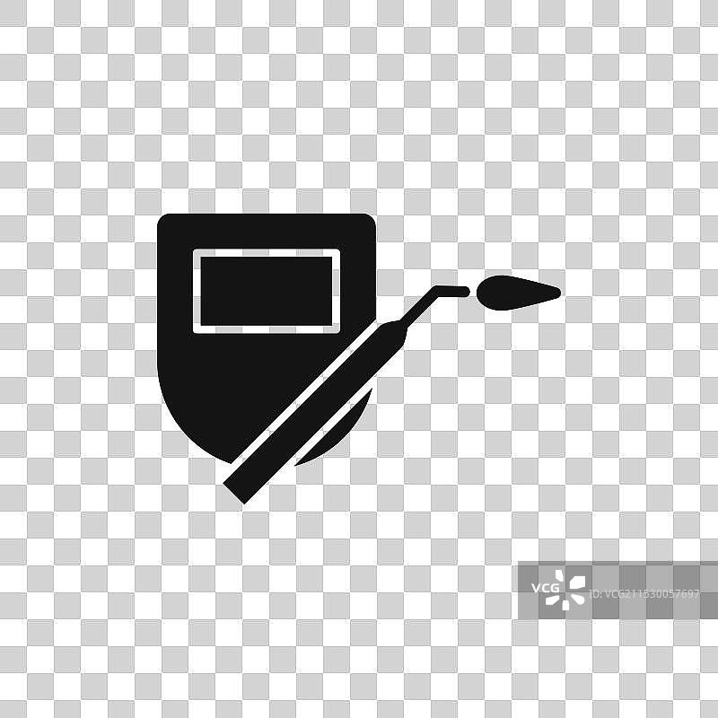 白色背景上的焊接图标符号图片素材