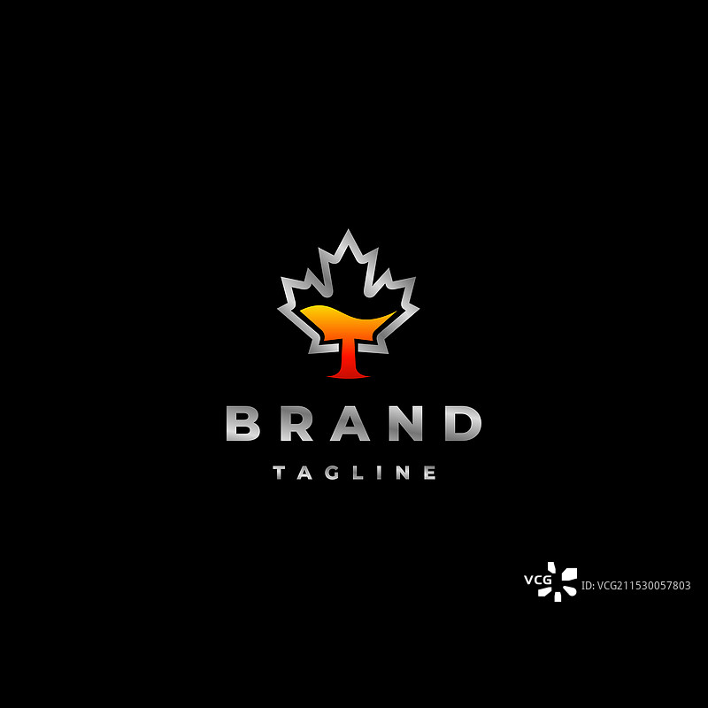 带有热熔液体的枫叶图标图片素材